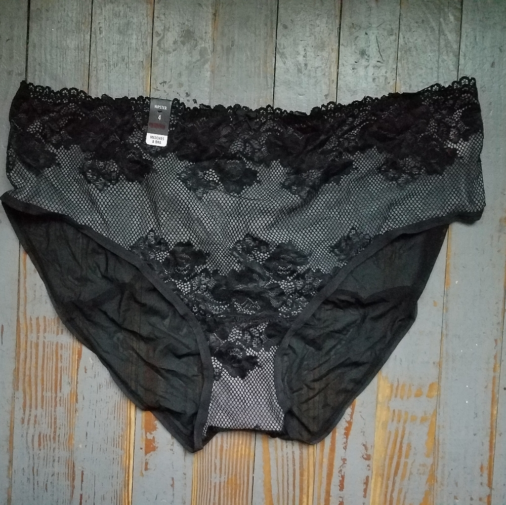 Torrid Hipster Mesh Strappy Back Lace Panties